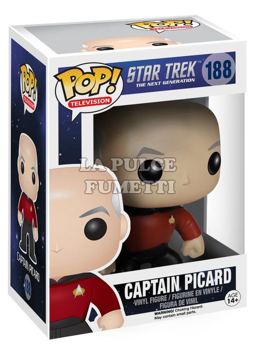 STAR TREK: CAPTAIN PICARD - VINYL FIGURE #   188 - POP FUNKO 